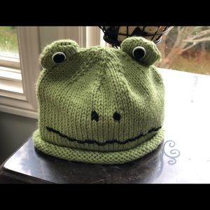 Frog Knit Hat - infant